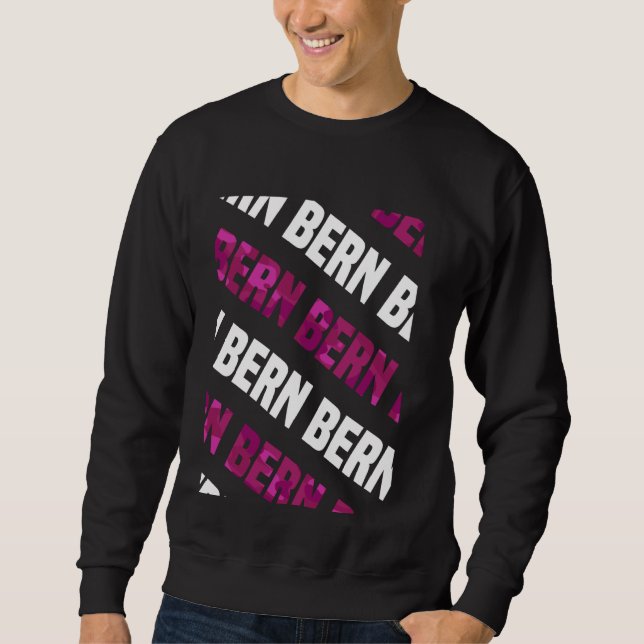 Bern Camo Pattern Pink Camouflage Sweatshirt (Front)
