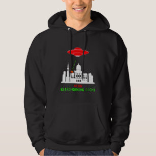 Bern Invasion Retro Gaming With Ufo Hoodie