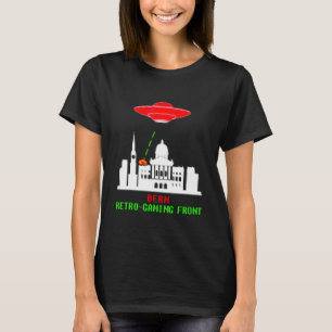 Bern Invasion Retro Gaming With Ufo T-Shirt