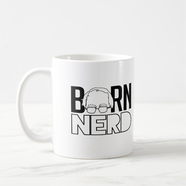 Bern Nerd - Bernie Sanders for President -.png Coffee Mug (Left)