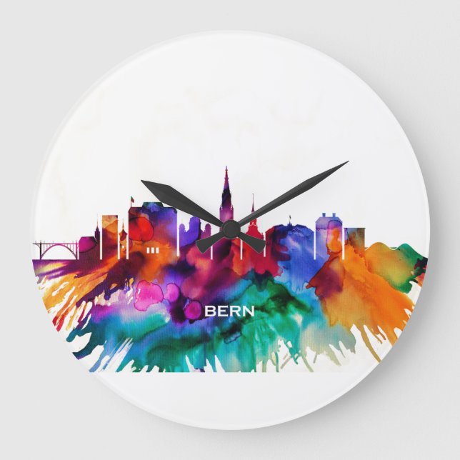 Bern Skyline Large Clock (Front)
