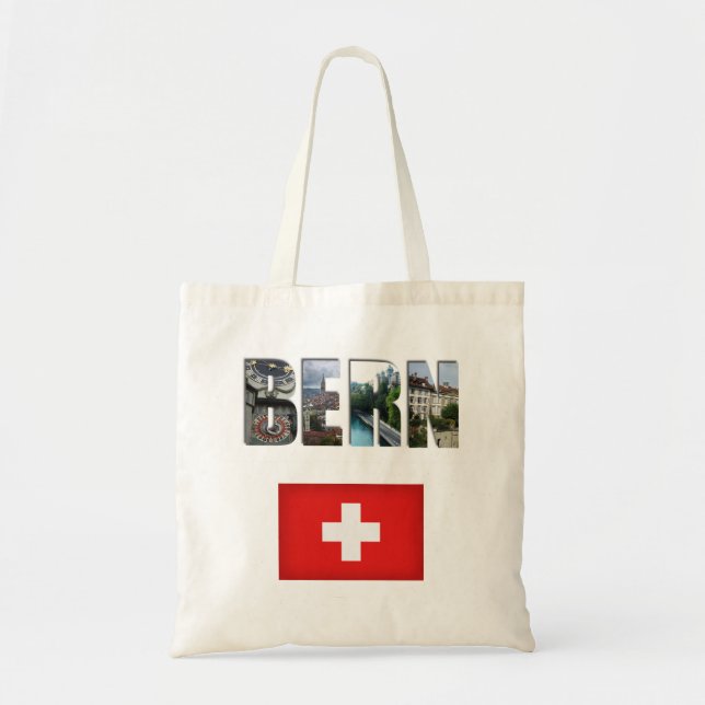 Bern Swiss Flag Tote Bag (Front)
