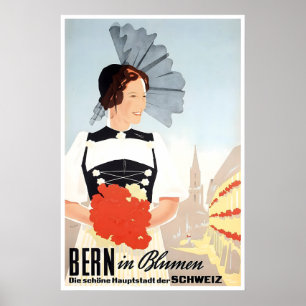 Bern Switzerland Art Print Swiss Travel Poster