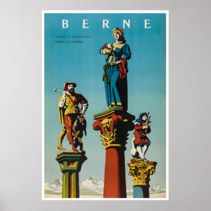 Bern Switzerland Art Print Swiss Travel Poster
