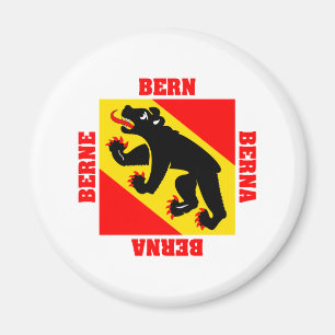 Bern Switzerland Canton Flag Magnet