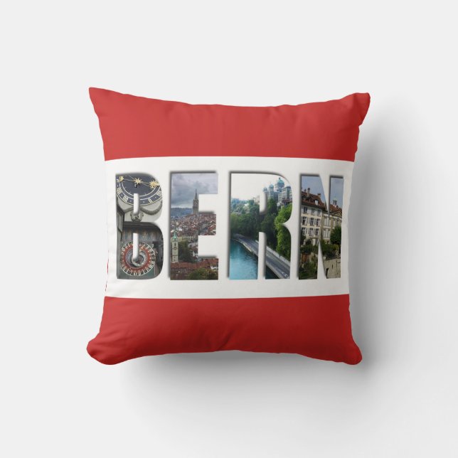 Bern Switzerland Cushion (Front)