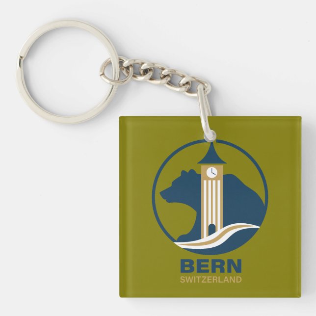 Bern Switzerland Europe Key Ring (Front)