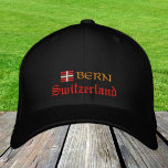 Bern & Switzerland fashion / Swiss Flag Patriots Embroidered Hat<br><div class="desc">Embroidered Hats: Switzerland & Bern,  Swiss Flag fashion baseball / trucker hats for Swiss patriots - love my country,  travel,  holiday / sports fans</div>
