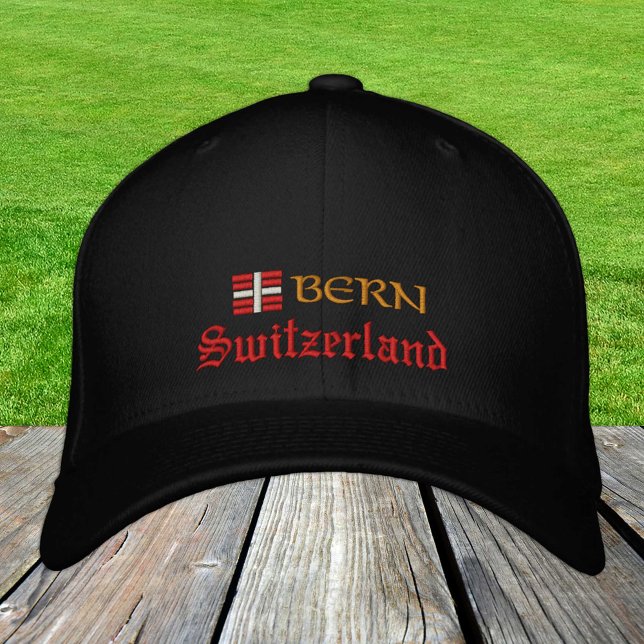 Bern & Switzerland fashion / Swiss Flag Patriots Embroidered Hat (Creator Uploaded)