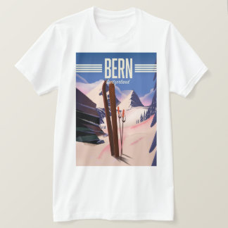 Bern switzerland ski poster T-Shirt