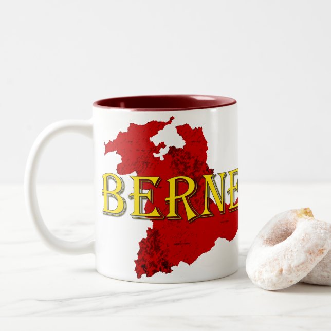 Bern Two-Tone Coffee Mug (With Donut)
