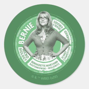 Bernadette Info Graphic Classic Round Sticker