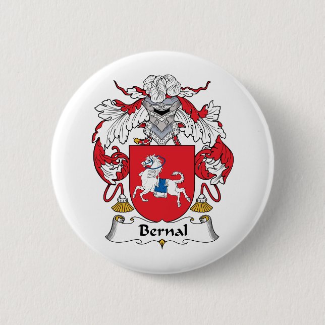 Bernal Family Crest 6 Cm Round Badge (Front)