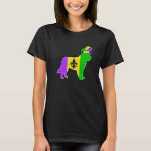Bernard Dog Mardi Gras Carnivals Funny Puppy Jeste T-Shirt