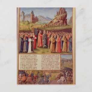 Bernard  of Clairvaux preaching Second Crusade Postcard
