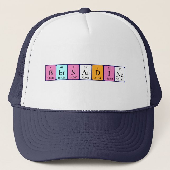 Bernardine periodic table name hat (Front)