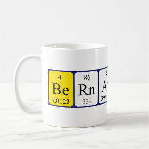 Bernardine periodic table name mug