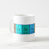 Bernardine periodic table name mug (Front Left)