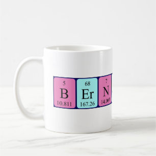 Bernardine periodic table name mug