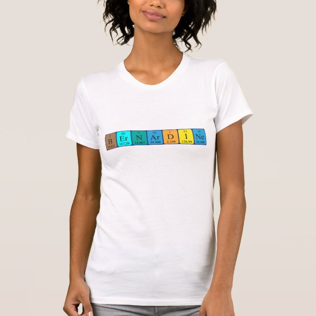 Bernardine periodic table name shirt (Front)