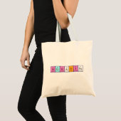 Bernardine periodic table name tote bag (Front (Product))