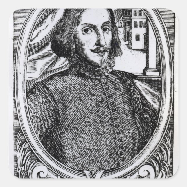 Bernardino de Mendoza, 1595 Square Sticker (Front)