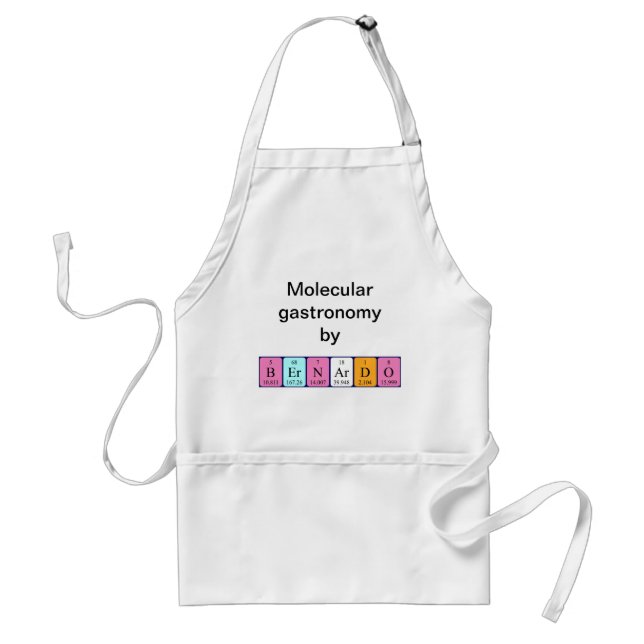 Bernardo periodic table name apron (Front)
