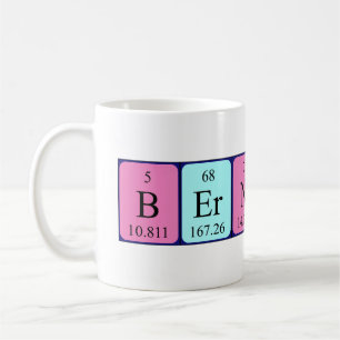 Bernardo periodic table name mug