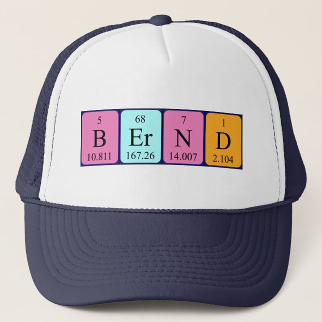 Bernd periodic table name hat (Front)