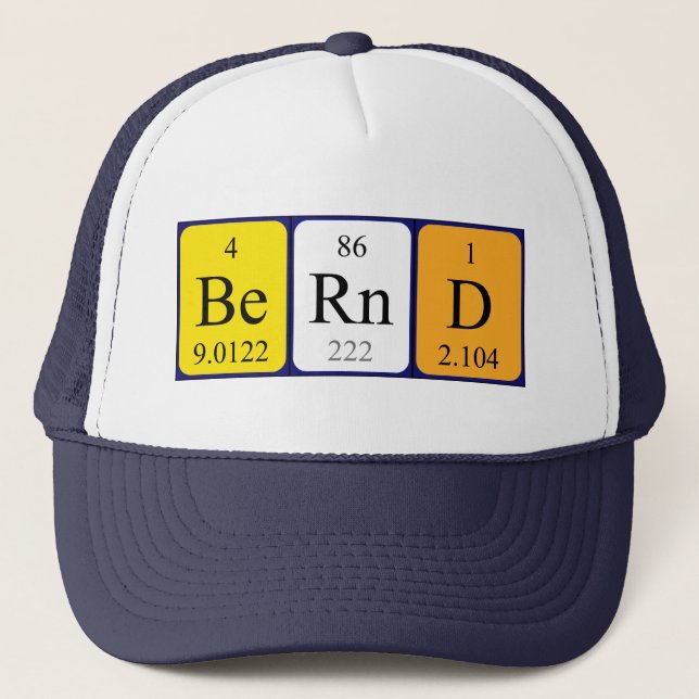 Bernd periodic table name hat (Front)