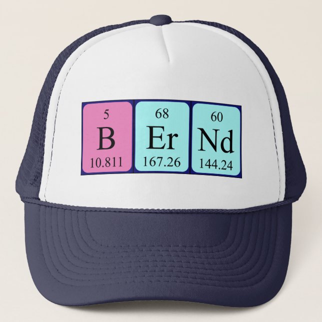Bernd periodic table name hat (Front)