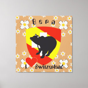 Berne, Berne, Berna, Bear, Switzerland, Suisse Lei Canvas Print