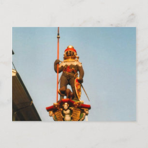 Berne, decorated fountain postcard