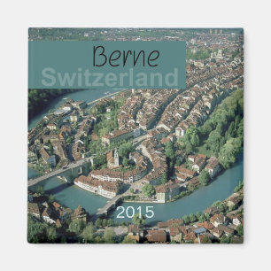Berne Switzerland Fridge Magnet Change Year