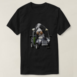 Bernedoodle Bernese Golfing gift Dog Dad T-Shirt