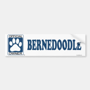 Bernedoodle Blue Bumper Sticker