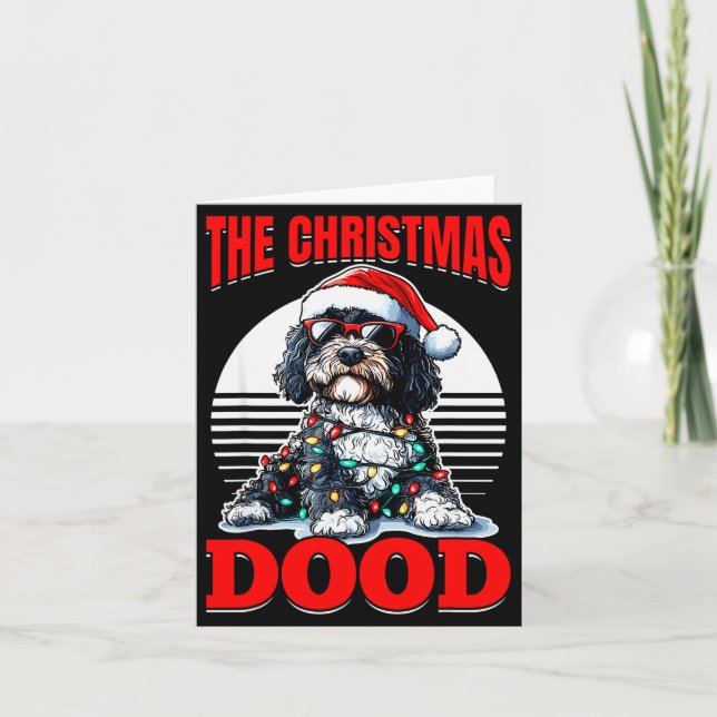 Bernedoodle Christmas Dog Breed The Christmas Dood Card (Front)
