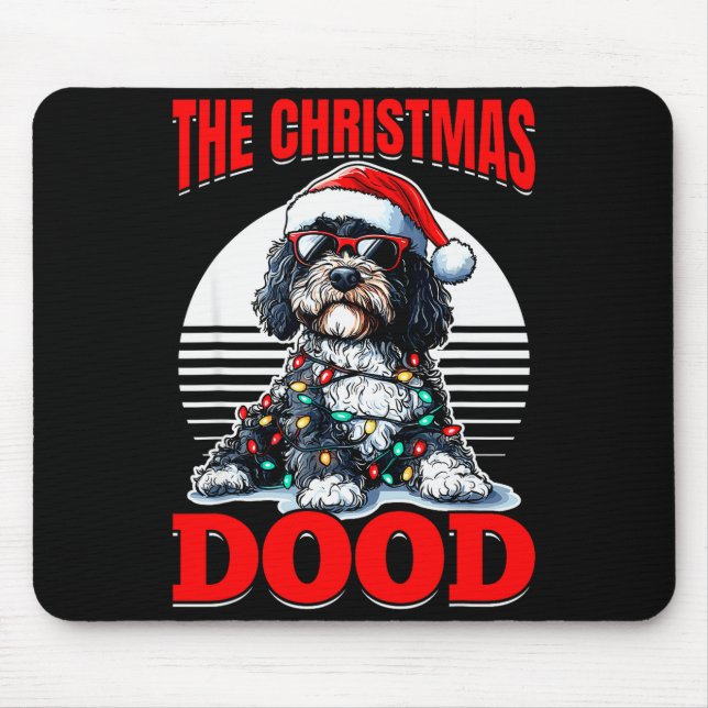 Bernedoodle Christmas Dog Breed The Christmas Dood Mouse Mat (Front)