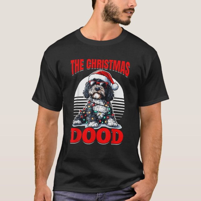 Bernedoodle Christmas Dog Breed The Christmas Dood T-Shirt (Front)