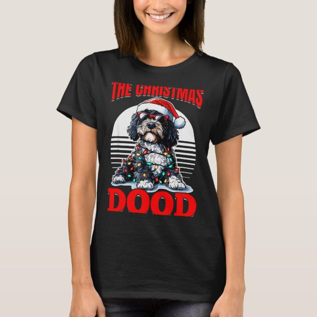 Bernedoodle Christmas Dog Breed The Christmas Dood T-Shirt (Front)