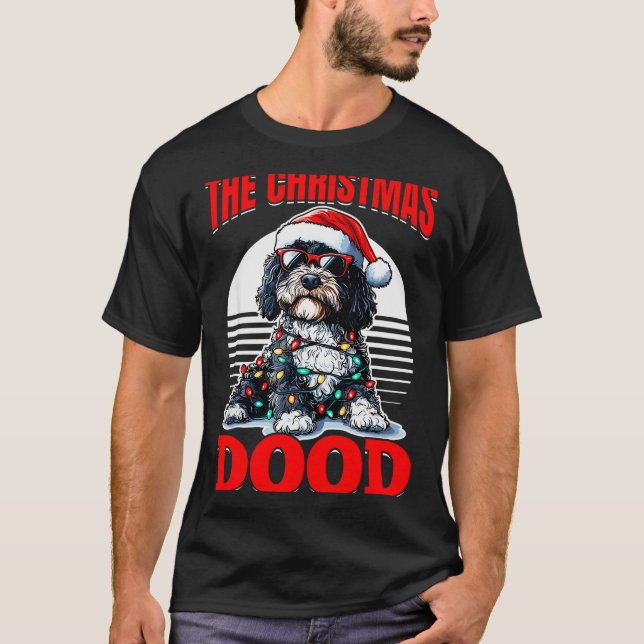 Bernedoodle Christmas Dog Breed The Christmas Dood T-Shirt (Front)