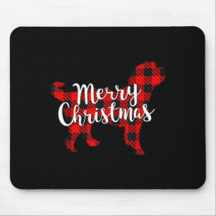 Bernedoodle Christmas Dog Mom Dad Pet Plaid Gift F Mouse Mat