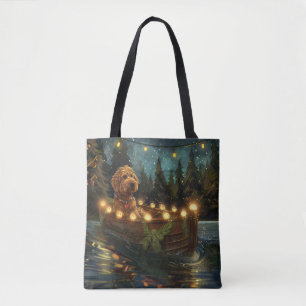 Bernedoodle Christmas Festive Voyage Tote Bag