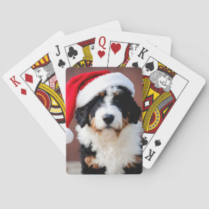 Bernedoodle Christmas Playing Cards