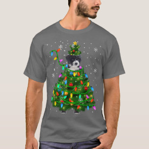 Bernedoodle Christmas Tree Xmas Lights Dog Lover  T-Shirt