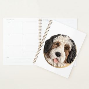 Bernedoodle Dog 3D Inspired Planner