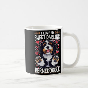 Bernedoodle Dog Breed I Love My Sweet Darling Bern Coffee Mug