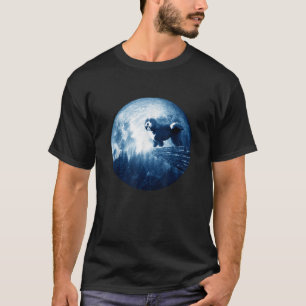Bernedoodle Dog Moon Dog Mum Dad Women Men Dog Lov T-Shirt