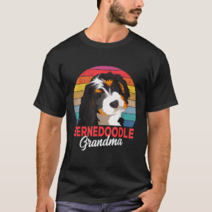 Bernedoodle Grandma Dog Mom Owner Womens T-Shirt
