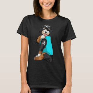 Bernedoodle I Love Dad Tattoo Apparel Dog Dad  Dad T-Shirt
